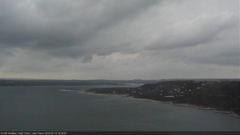 Lake Travis webcam, February 19, 2018 4:00 PM CT