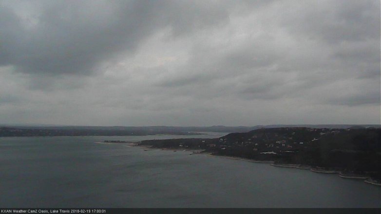 Lake Travis webcam, February 19, 2018 4:25 PM CT