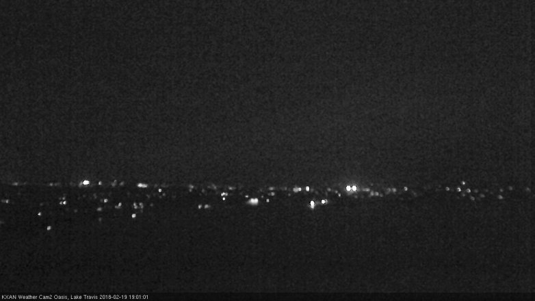 Lake Travis webcam, February 19, 2018 6:25 PM CT