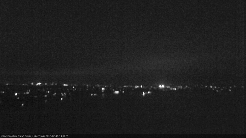 Lake Travis webcam, February 19, 2018 7:00 PM CT