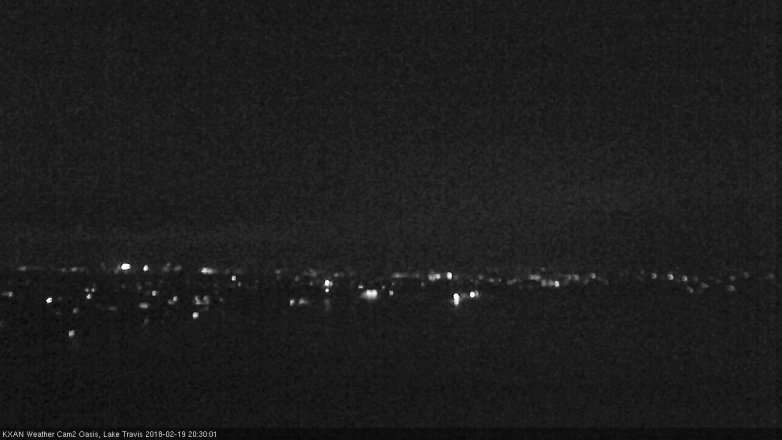 Lake Travis webcam, February 19, 2018 7:35 PM CT