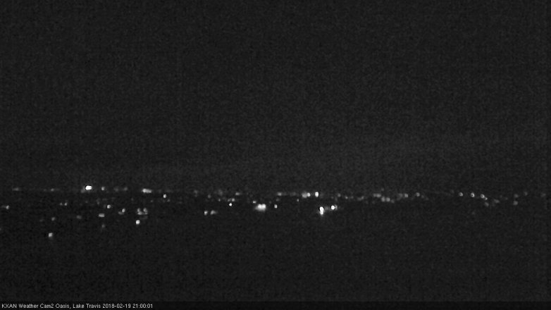 Lake Travis webcam, February 19, 2018 8:30 PM CT
