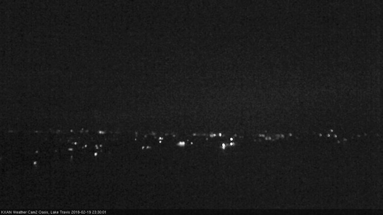 Lake Travis webcam, February 19, 2018 10:55 PM CT