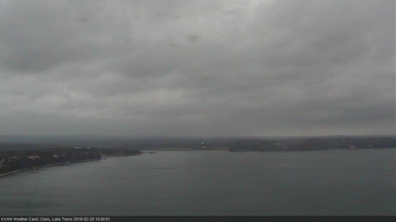 Lake Travis webcam, February 20, 2018 9:20 AM CT