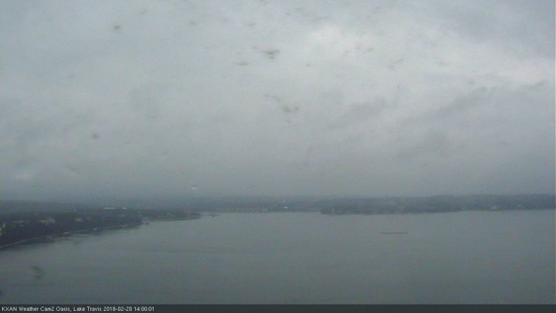 Lake Travis webcam, February 20, 2018 1:15 PM CT