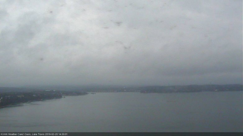 Lake Travis webcam, February 20, 2018 1:50 PM CT