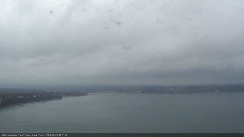 Lake Travis webcam, February 20, 2018 2:30 PM CT