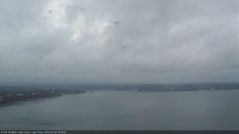 Lake Travis webcam, February 20, 2018 2:45 PM CT