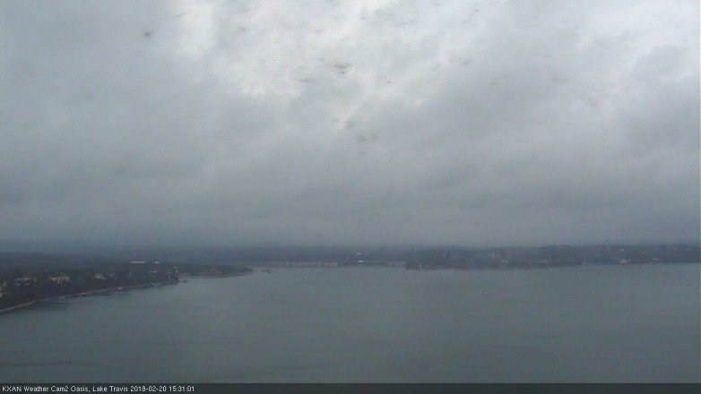 Lake Travis webcam, February 20, 2018 2:55 PM CT
