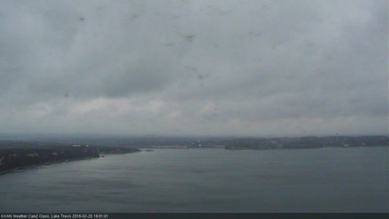 Lake Travis webcam, February 20, 2018 3:10 PM CT