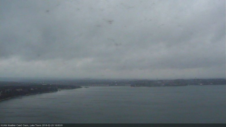 Lake Travis webcam, February 20, 2018 3:20 PM CT