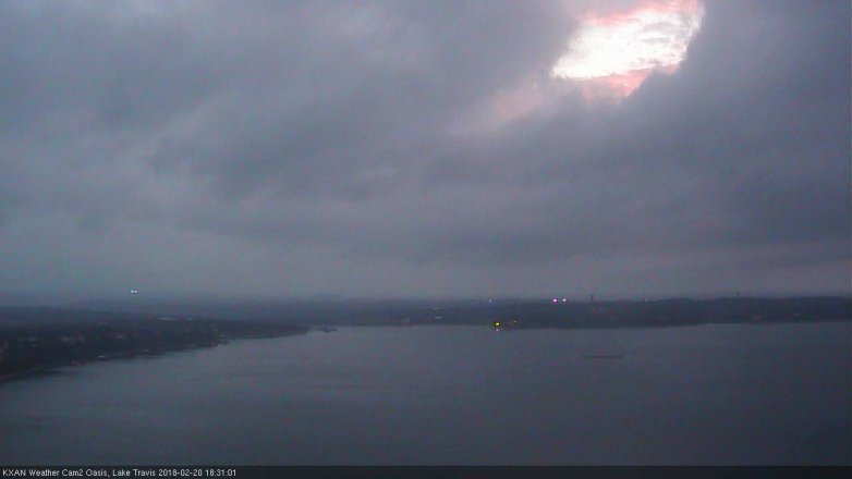 Lake Travis webcam, February 20, 2018 5:55 PM CT