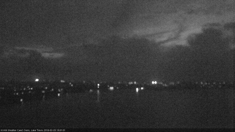 Lake Travis webcam, February 20, 2018 6:20 PM CT