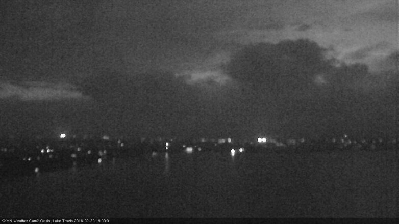 Lake Travis webcam, February 20, 2018 6:30 PM CT