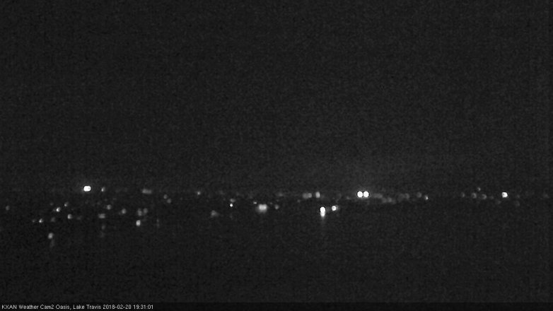 Lake Travis webcam, February 20, 2018 7:00 PM CT