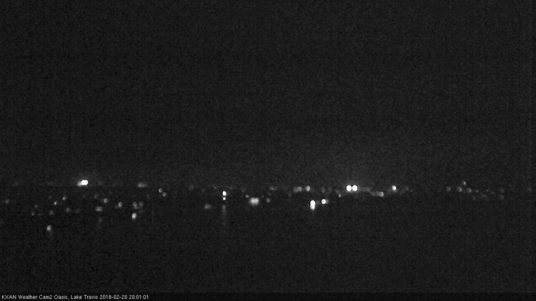 Lake Travis webcam, February 20, 2018 7:05 PM CT