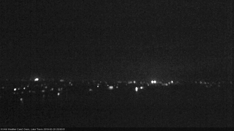 Lake Travis webcam, February 20, 2018 7:10 PM CT