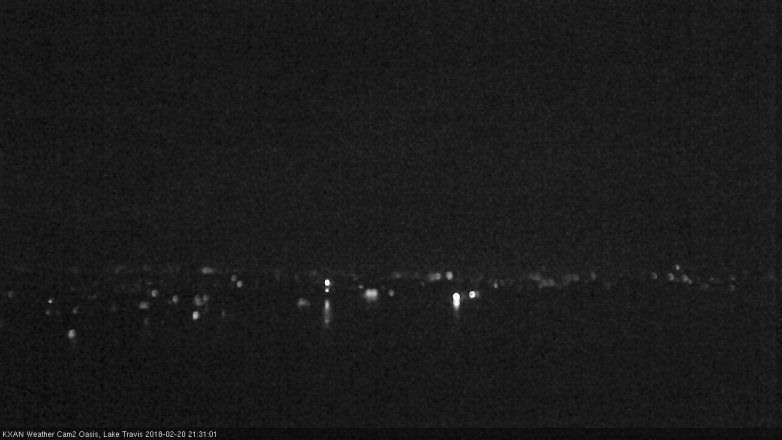 Lake Travis webcam, February 20, 2018 8:35 PM CT
