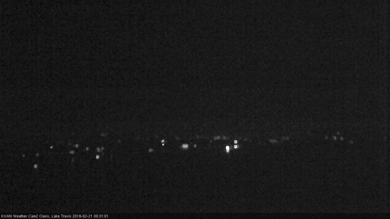 Lake Travis webcam, February 20, 2018 11:40 PM CT