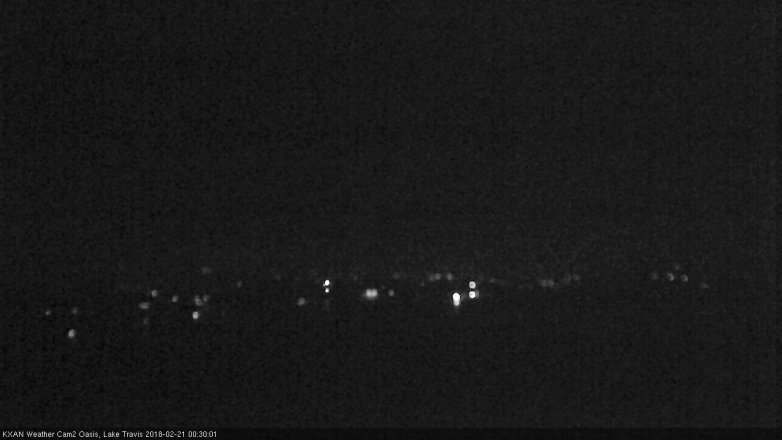 Lake Travis webcam, February 20, 2018 11:50 PM CT