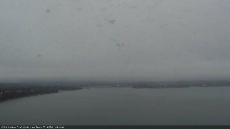Lake Travis webcam, February 21, 2018 9:00 AM CT