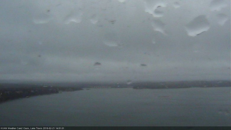 Lake Travis webcam, February 21, 2018 1:15 PM CT