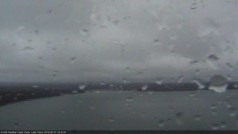 Lake Travis webcam, February 21, 2018 1:35 PM CT