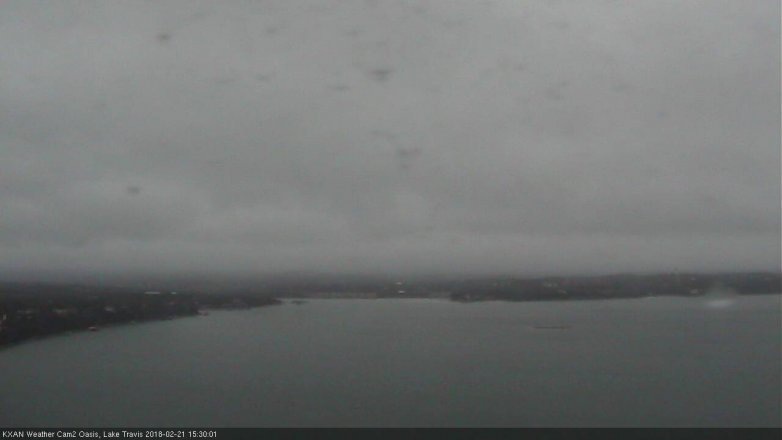 Lake Travis webcam, February 21, 2018 2:55 PM CT