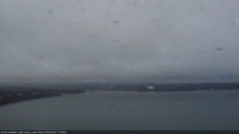 Lake Travis webcam, February 21, 2018 5:00 PM CT