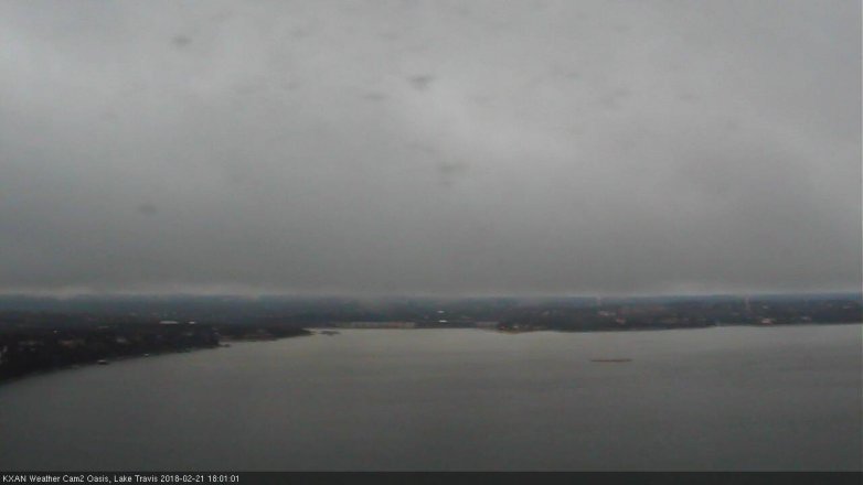 Lake Travis webcam, February 21, 2018 5:25 PM CT