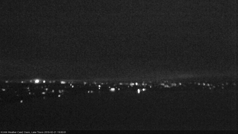 Lake Travis webcam, February 21, 2018 6:10 PM CT