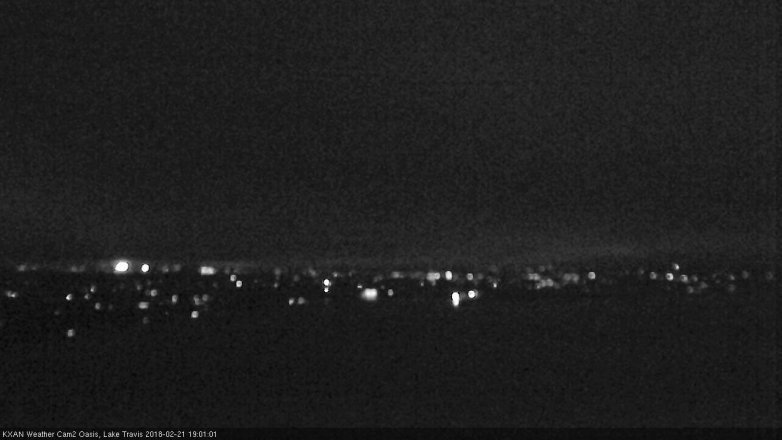 Lake Travis webcam, February 21, 2018 6:25 PM CT