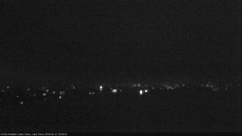 Lake Travis webcam, February 21, 2018 7:25 PM CT