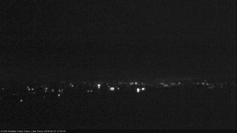 Lake Travis webcam, February 21, 2018 8:20 PM CT
