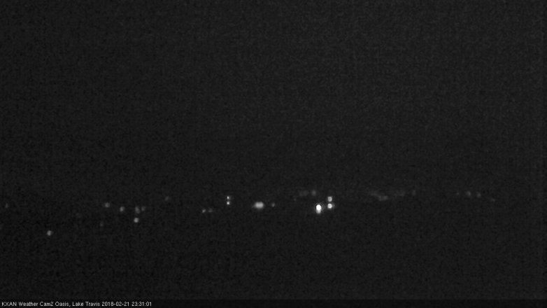Lake Travis webcam, February 21, 2018 10:35 PM CT