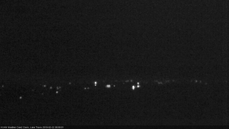 Lake Travis webcam, February 21, 2018 11:10 PM CT