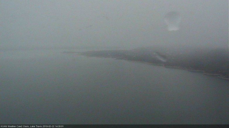 Lake Travis webcam, February 22, 2018 1:45 PM CT