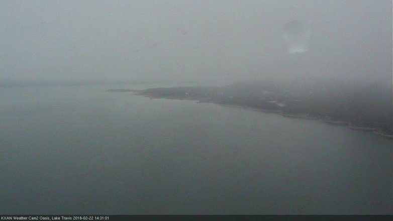 Lake Travis webcam, February 22, 2018 1:50 PM CT