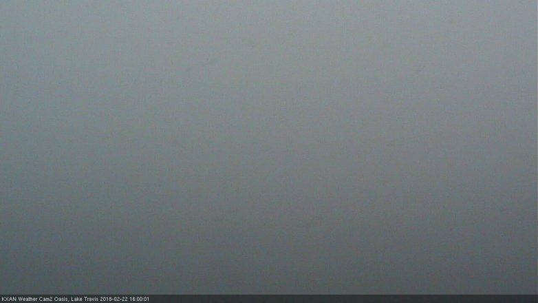 Lake Travis webcam, February 22, 2018 3:25 PM CT
