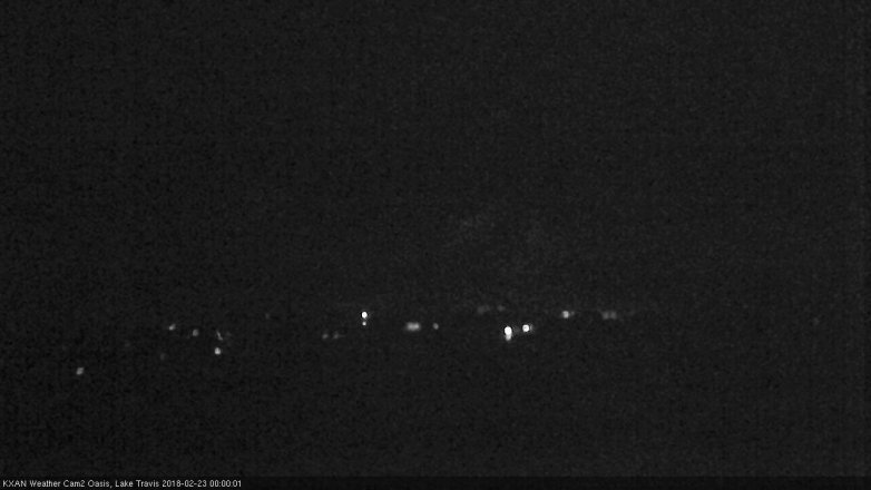 Lake Travis webcam, February 22, 2018 11:15 PM CT