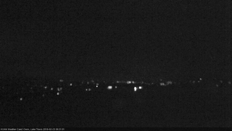 Lake Travis webcam, February 22, 2018 11:55 PM CT