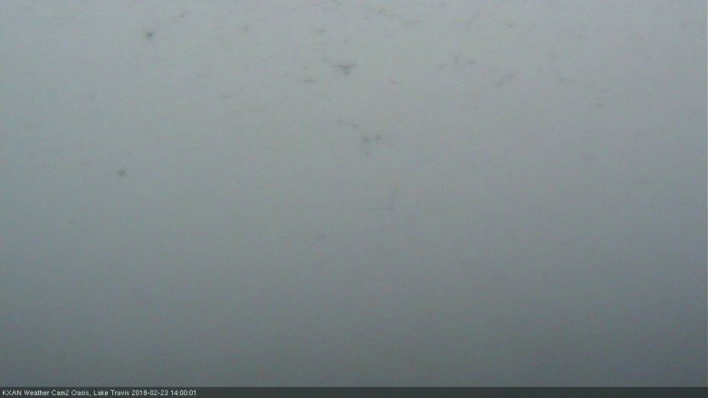 Lake Travis webcam, February 23, 2018 1:15 PM CT