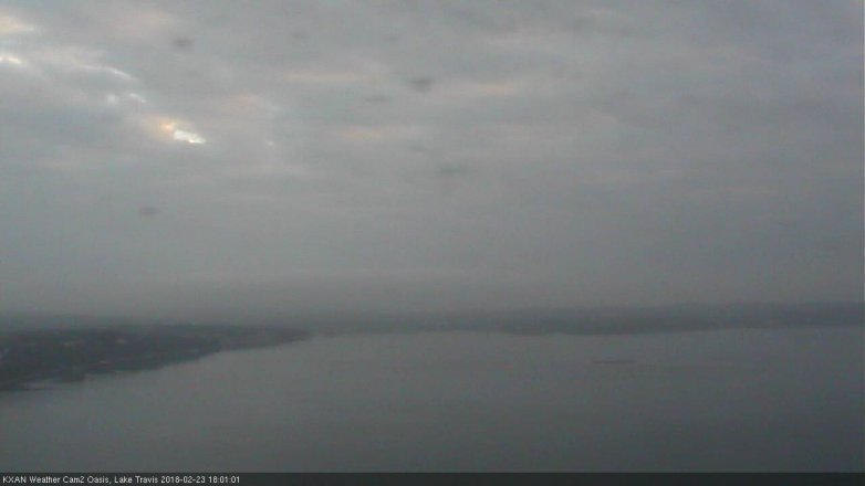 Lake Travis webcam, February 23, 2018 5:25 PM CT