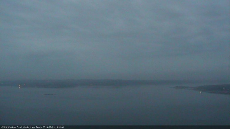 Lake Travis webcam, February 23, 2018 5:40 PM CT