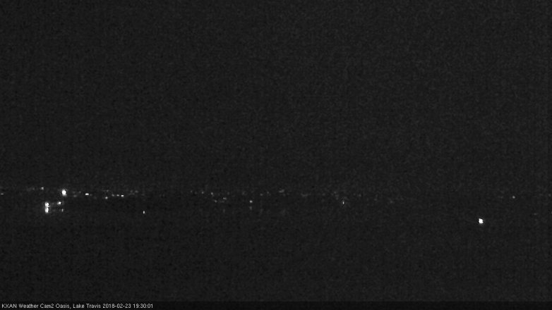 Lake Travis webcam, February 23, 2018 6:50 PM CT