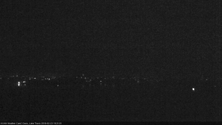 Lake Travis webcam, February 23, 2018 6:55 PM CT