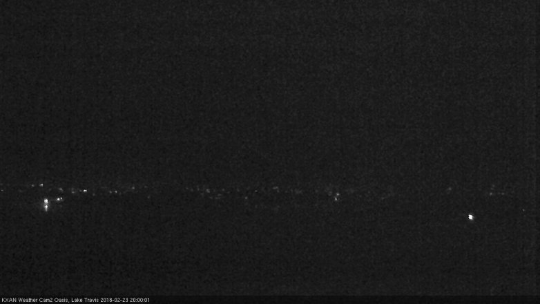 Lake Travis webcam, February 23, 2018 7:30 PM CT