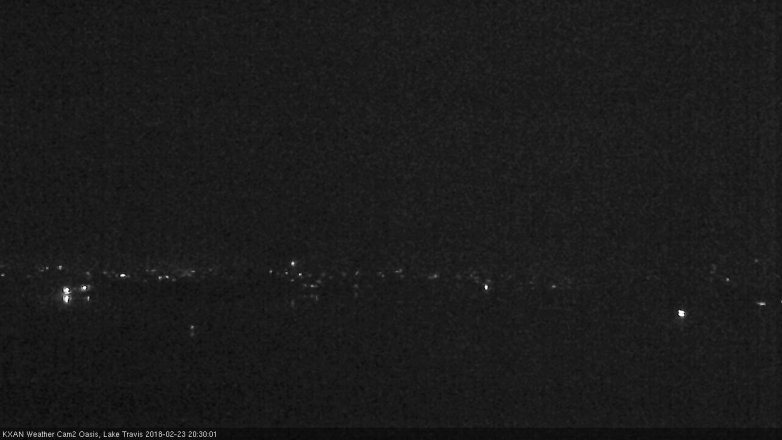 Lake Travis webcam, February 23, 2018 7:35 PM CT