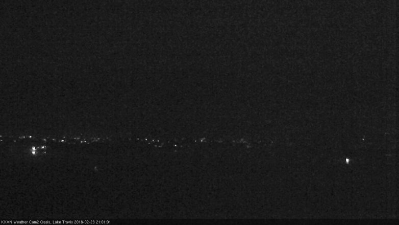 Lake Travis webcam, February 23, 2018 8:25 PM CT