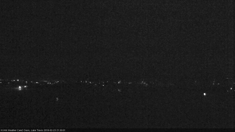 Lake Travis webcam, February 23, 2018 8:35 PM CT